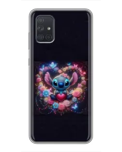 Чохол для Samsung Galaxy A72 з картинкою «Stitch у квітах» Чохол для Samsung Galaxy A72 з картинкою «Stitch у квітах»