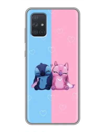Чохол для Samsung Galaxy A72 з картинкою «Stitch та Angel Love»