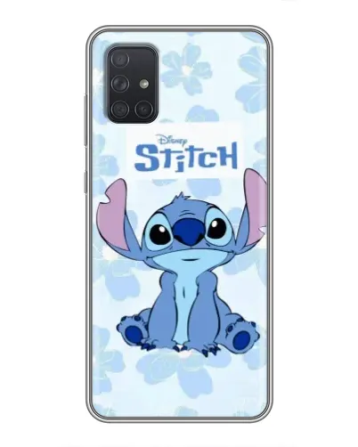 Чохол для Samsung Galaxy A72 з картинкою «Stitch серед квітів»