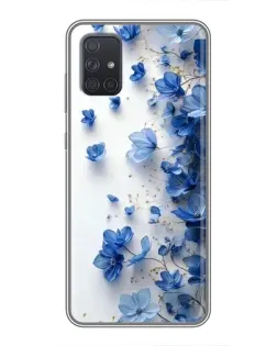 Чохол для Samsung Galaxy A72 з картинкою «Блакитний квітковий каскад» Чохол для Samsung Galaxy A72 з картинкою «Блакитний квітковий каскад»