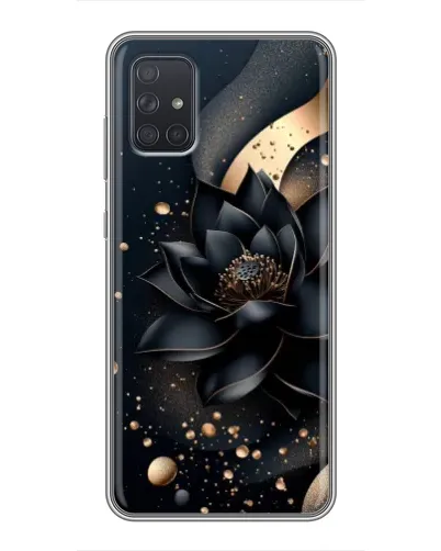 Чохол для Samsung Galaxy A72 з картинкою «Чорний лотос»