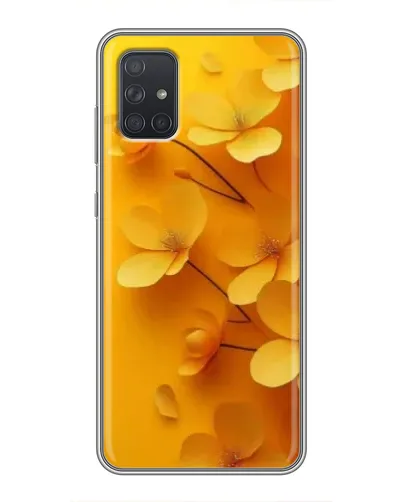 Чохол для Samsung Galaxy A72 з картинкою «Золоті пелюстки»