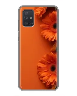 Чохол для Samsung Galaxy A72 з картинкою «Помаранчеві гербери» Чохол для Samsung Galaxy A72 з картинкою «Помаранчеві гербери»