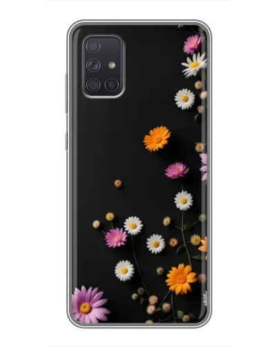 Чехол для Samsung Galaxy A72 с картинкой «Цветочная композиция»