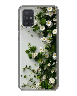 Чохол для Samsung Galaxy A72 з картинкою «Гілка дрібних білих квітів» Чохол для Samsung Galaxy A72 з картинкою «Гілка дрібних білих квітів»