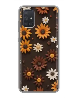Чохол для Samsung Galaxy A72 з картинкою «Візерунок з маленьких соняшників» Чохол для Samsung Galaxy A72 з картинкою «Візерунок з маленьких соняшників»