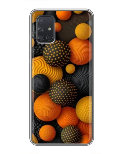 Чохол для Samsung Galaxy A72 з картинкою «Об'ємні помаранчеві сфери» Чохол для Samsung Galaxy A72 з картинкою «Об'ємні помаранчеві сфери»