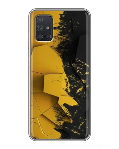 Чохол для Samsung Galaxy A72 з картинкою «Золоті уламки геометрії» Чохол для Samsung Galaxy A72 з картинкою «Золоті уламки геометрії»