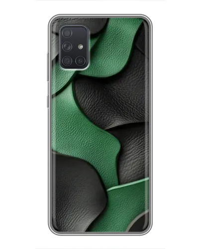 Чохол для Samsung Galaxy A72 з картинкою «Зелені шкіряні хвилі» Чохол для Samsung Galaxy A72 з картинкою «Зелені шкіряні хвилі»