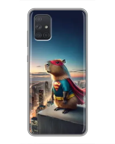 Чохол для Samsung Galaxy A72 з картинкою «Капі-мен супергерой» Чохол для Samsung Galaxy A72 з картинкою «Капі-мен супергерой»