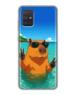 Чохол для Samsung Galaxy A72 з картинкою «Морська капібара»