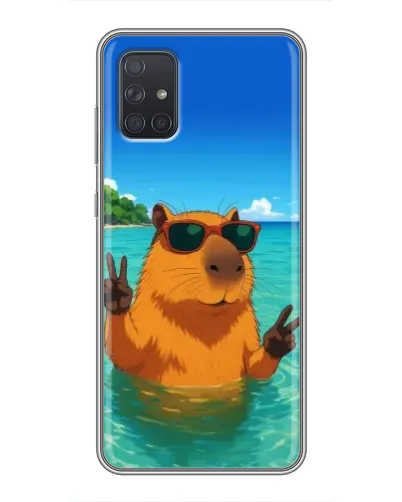 Чохол для Samsung Galaxy A72 з картинкою «Морська капібара» Чохол для Samsung Galaxy A72 з картинкою «Морська капібара»