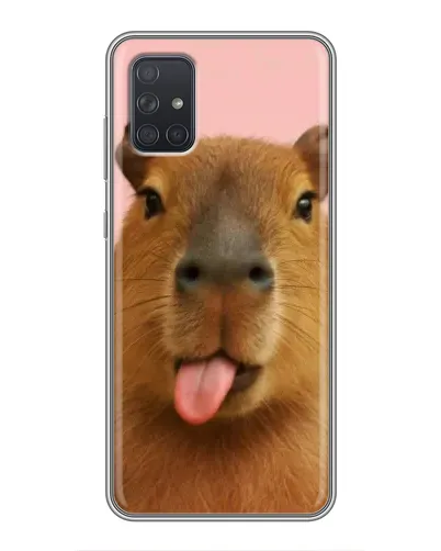 Чохол для Samsung Galaxy A72 з картинкою «Капібара з язиком» Чохол для Samsung Galaxy A72 з картинкою «Капібара з язиком»