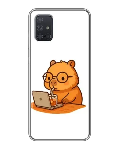 Чохол для Samsung Galaxy A72 з картинкою «Капібара з ноутбуком» Чохол для Samsung Galaxy A72 з картинкою «Капібара з ноутбуком»