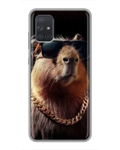 Чохол для Samsung Galaxy A72 з картинкою «Капібара золотий ланцюг» Чохол для Samsung Galaxy A72 з картинкою «Капібара золотий ланцюг»