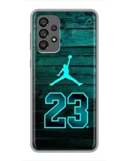 Чохол для Samsung Galaxy A73 (5G) з картинкою «Jordan Cyan 23»