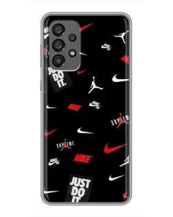 Чохол для Samsung Galaxy A73 (5G) з картинкою «Nike Mix Pattern»