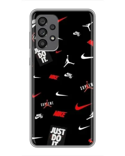 Чохол для Samsung Galaxy A73 (5G) з картинкою «Nike Mix Pattern» Чохол для Samsung Galaxy A73 (5G) з картинкою «Nike Mix Pattern»