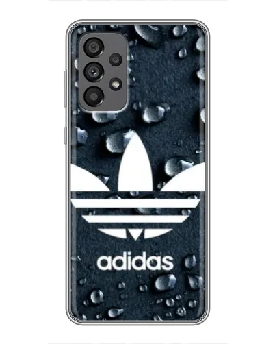 Чехол для Samsung Galaxy A73 (5G) с картинкой «Adidas Trefoil Blue»