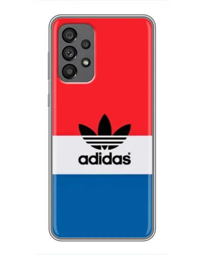 Чехол для Samsung Galaxy A73 (5G) с картинкой «Ретро блоки Adidas»