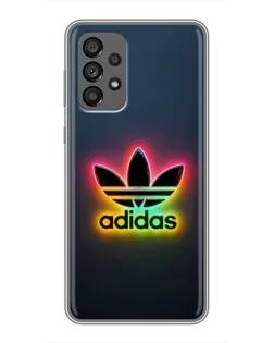 Чехол для Samsung Galaxy A73 (5G) с картинкой «Неоновый Adidas»