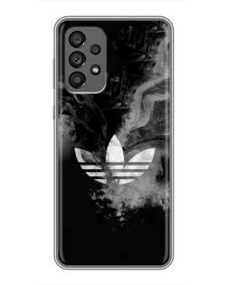 Чехол для Samsung Galaxy A73 (5G) с картинкой «Абстрактный дым Adidas»