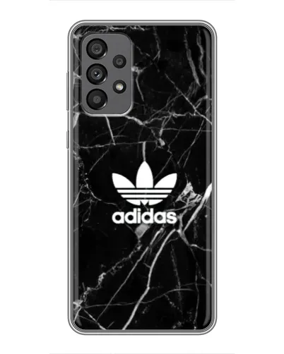 Чехол для Samsung Galaxy A73 (5G) с картинкой «Белый мрамор Adidas»