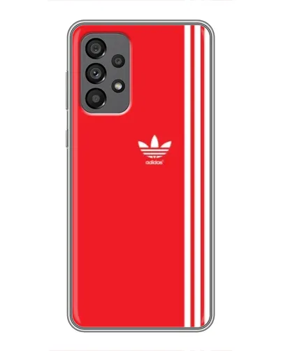 Чехол для Samsung Galaxy A73 (5G) с картинкой «Красный минимализм Adidas»