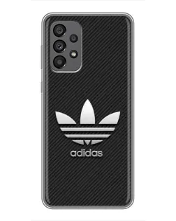 Чехол для Samsung Galaxy A73 (5G) с картинкой «Adidas Карбоновая текстура»