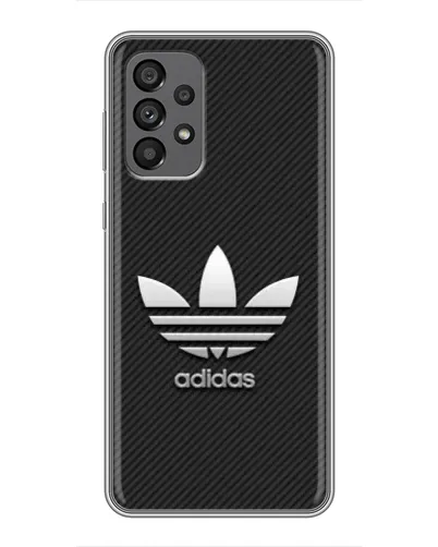 Чехол для Samsung Galaxy A73 (5G) с картинкой «Adidas Карбоновая текстура»