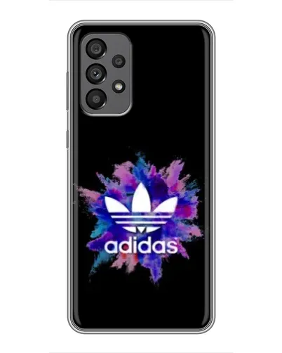 Чехол для Samsung Galaxy A73 (5G) с картинкой «Взрыв красок Adidas»
