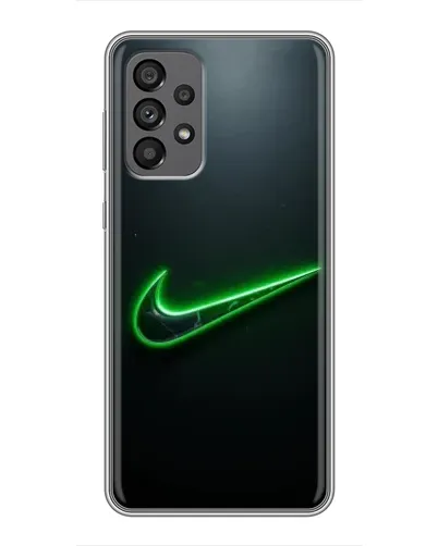 Чехол для Samsung Galaxy A73 (5G) с картинкой «Неоновый контур Nike»