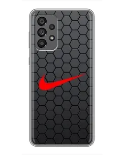 Чехол для Samsung Galaxy A73 (5G) с картинкой «Nike — карбоновая сетка» Чехол для Samsung Galaxy A73 (5G) с картинкой «Nike — карбоновая сетка»