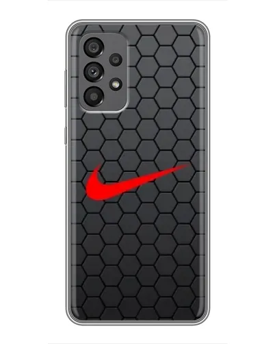 Чехол для Samsung Galaxy A73 (5G) с картинкой «Nike — карбоновая сетка»