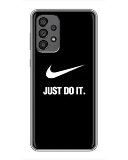 Чехол для Samsung Galaxy A73 (5G) с картинкой «Классический принт Nike»