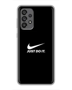 Чехол для Samsung Galaxy A73 (5G) с картинкой «Минимализм от Nike»