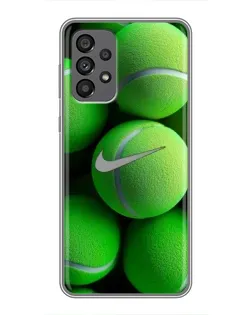 Чехол для Samsung Galaxy A73 (5G) с картинкой «Теннисные мячи Найк»