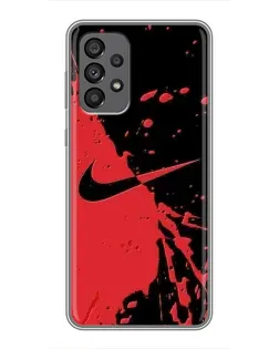 Чехол для Samsung Galaxy A73 (5G) с картинкой «Красные брызги Nike» Чехол для Samsung Galaxy A73 (5G) с картинкой «Красные брызги Nike»