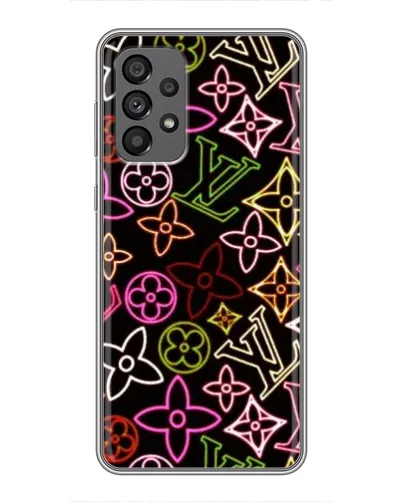 Чехол для Samsung Galaxy A73 (5G) с картинкой «Неоновый микс Nike»