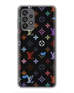 Чехол для Samsung Galaxy A73 (5G) с картинкой «Цветная монограмма LV»