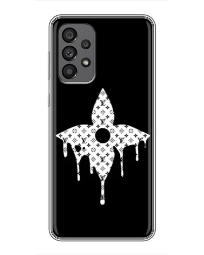 Чехол для Samsung Galaxy A73 (5G) с картинкой «Цветочная монограмма»