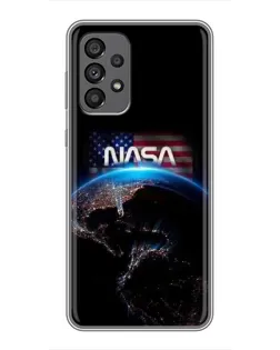 Чехол для Samsung Galaxy A73 (5G) с картинкой «Земля из космоса NASA»
