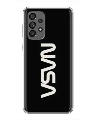 Чехол для Samsung Galaxy A73 (5G) с картинкой «NASA — вертикальный логотип»