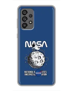 Чехол для Samsung Galaxy A73 (5G) с картинкой «NASA — лунная миссия»