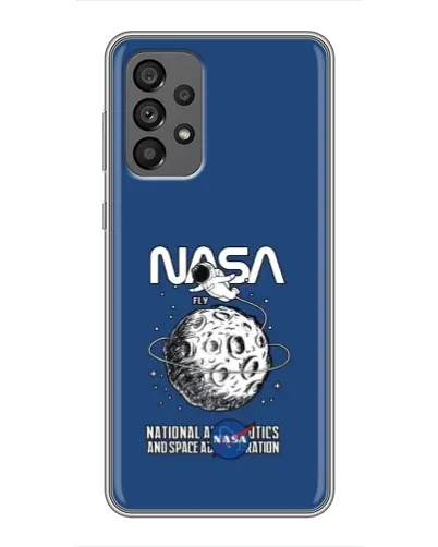 Чехол для Samsung Galaxy A73 (5G) с картинкой «NASA — лунная миссия»