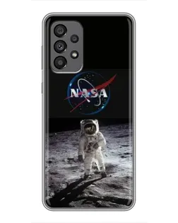 Чехол для Samsung Galaxy A73 (5G) с картинкой «Астронавт на Луне»