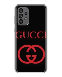 Чохол для Samsung Galaxy A73 (5G) з картинкою «Gucci — червоний логотип»