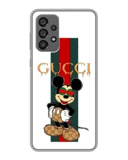 Чохол для Samsung Galaxy A73 (5G) з картинкою «Міккі Маус Gucci — смуги»