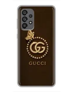 Чохол для Samsung Galaxy A73 (5G) з картинкою «Gucci — золотий метелик»