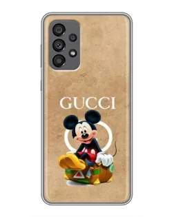 Чохол для Samsung Galaxy A73 (5G) з картинкою «Міккі Маус Gucci — крафт»